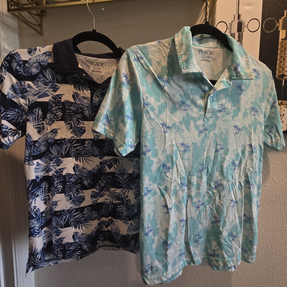 PLACE Boys Blue and Teal Shirts